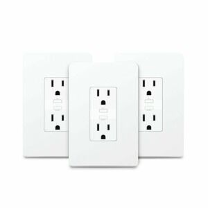 Kasa Smart Plug KP200, In-Wall Home Wi-Fi Outlet Works 1-Pack, White